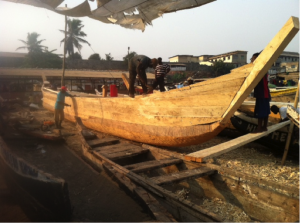 Building a boat.