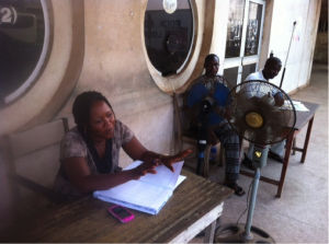 Maybel who helped me at Nigerian customs.